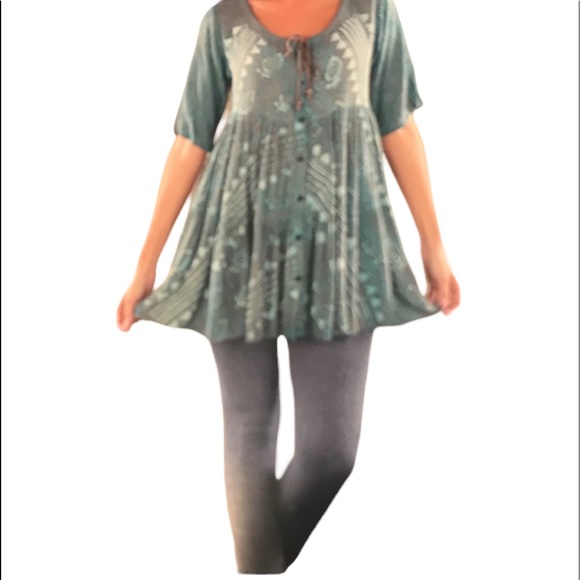 NWT.  Sacred Threads onesize Blouse.  220304.  CL/GY01 - Picture 4 of 4